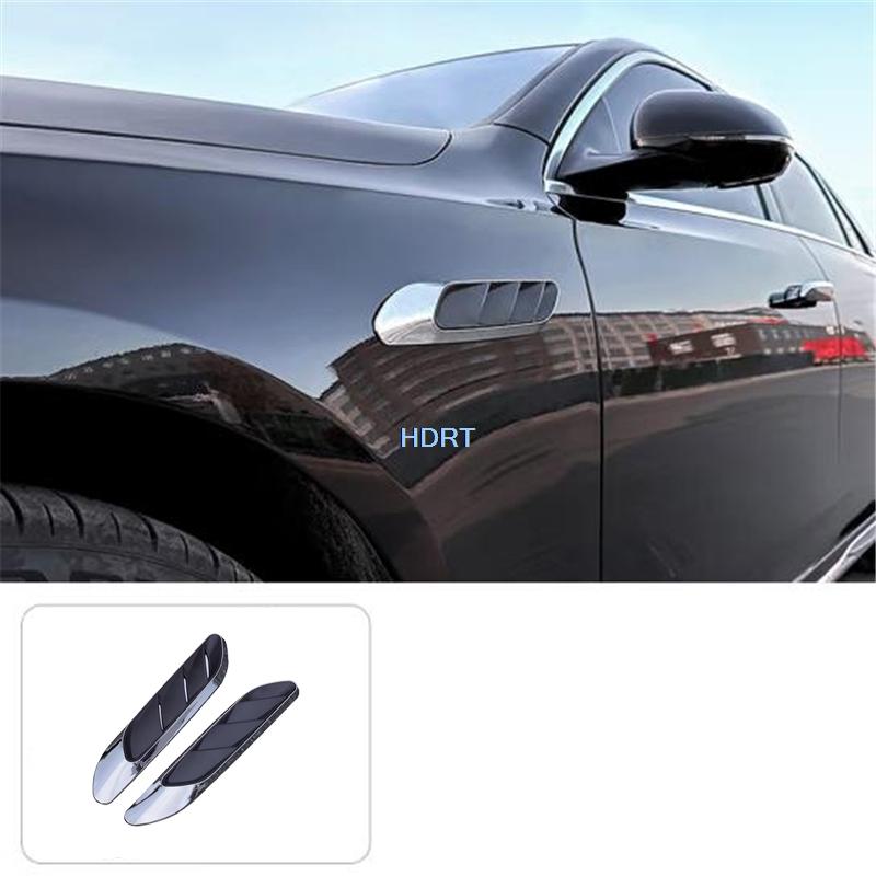 Car Style Body Leaf Trim Frame Side Fender Air Vent Cover Protector Decoration Accessories For Mercedes-Benz E Class W214 2024 +