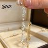 Cubic Zirconia Bracelet Flower Bracelet Adjustable Pull-Out Design Pull-out Slim