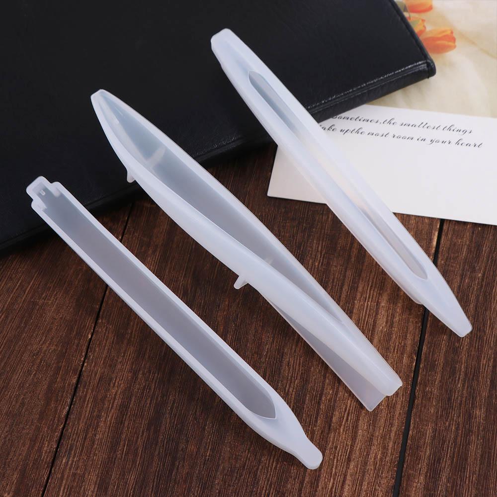INS Style Pen Silicone Mould Transparent DIY Craft Gifts DIY Ballpoint Pen Mold  Jewelry Casting