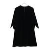 FOXEY NEW YORK Black 37183-VA0FI403T Velour One-Piece Dress 40 blackUsed