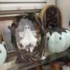 Spooky Halloween Ghost On Tree Swing Resin Cute Funny Ghost Decor Handcrafted Halloween Ornament Ghost Festival Decor Home Decor