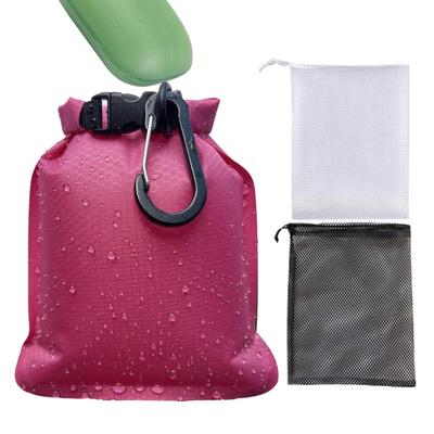 Soap Pouch Shampoo Bar Holder with Mesh Net Leak-proof Gym Bathing Accessories for Packaging Vacation Camping Swimming Holiday