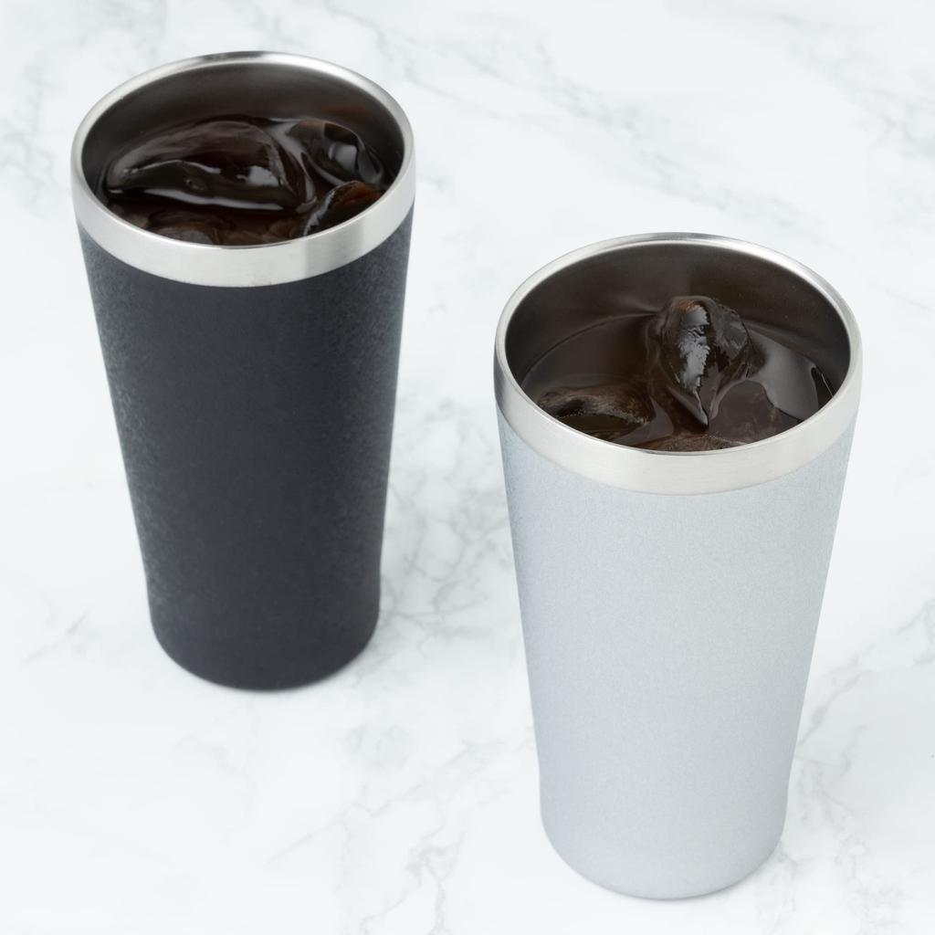 Maehata Luxe Paar Thermobecher aus Metall, Matte 52104, 340 ml (B/SI)