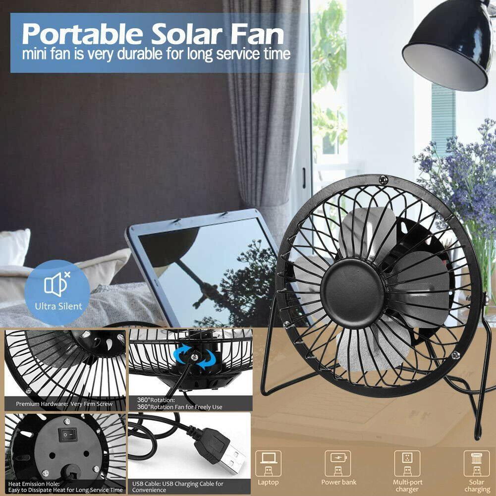 1pc Emergencies And Outdoor Work USB Fan 14.5*15cm Black