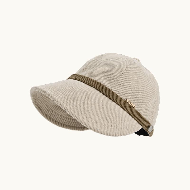 Spring and summer thin fashion fisherman hat for women, with large brim to cover the face and protect from the sun, can be styled with a ponytail,