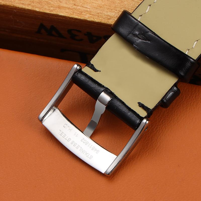 Классический кожаный ремешок для мужских часов Omega SEAMASTER DE VILLE 424 — фото 3