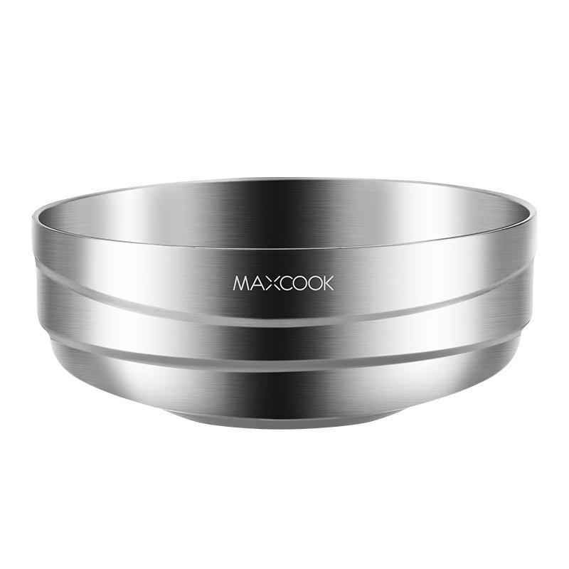 Meichu 304 Stainless Steel 20CM Korean Double-Layer Insulated Bowl
