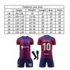 Set Maglia da Calcio Barcelona Messi per Bambini, Blu Bianco, Traspirante Asciugatura Rapida, Taglia Gioventù