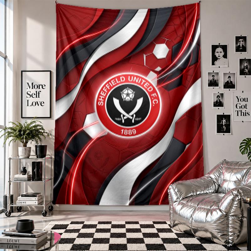 Sheffield United Football Wall Tapestry Home Decor Wall Hanging Cloth for Bedroom Living Room Background