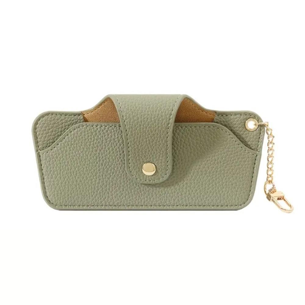 with Bag Pendant Leather Glasses Case PU Eyewear Protector Reading Glasses Storage Bag  Sun Glasses