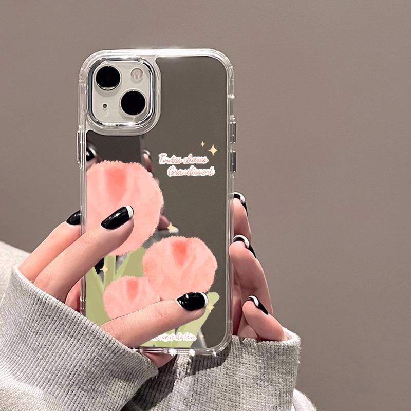 Mobile Phone Cases for iPhone 11 13 XR 15 Pro Max 12 14 Pro Max Case iPhone 16 XS Max Mirror Protective Case Mirror Exquisite Cartoon Waterproof