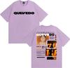 Rapper Quevedo Buenas Noches IGL 2026 Tour T-shirts Men Women Fashion Hip Hop Punk T-shirt O-Neck 100% Cotton Oversized T Shirts