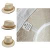 British Jazz Style Straw Hat For Men With Wide Brim Sun Protection For Beach And Casual Wear