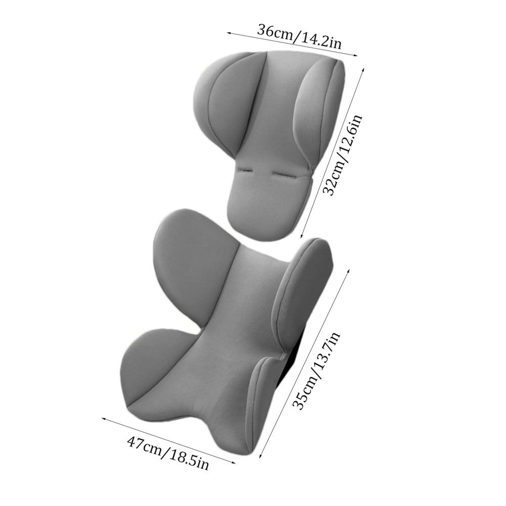 Baby Car Seat Insert Carseat Head & Body Support Head Neck Seat Insert Pad for Body Support Extra Soft Head and Body Support