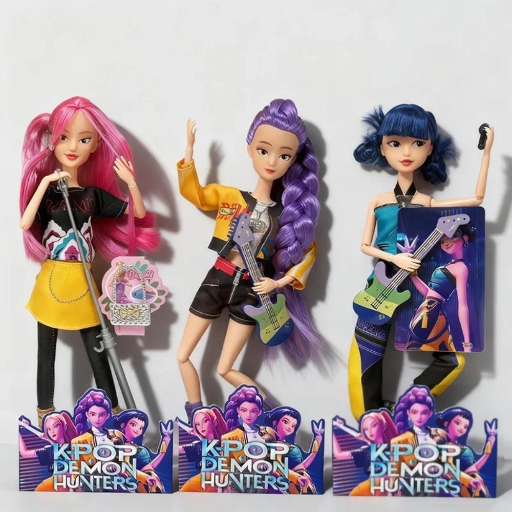 *#NEW Doll Toys Kpop Demon Hunters Action Figure Toy Rumi Mira Zoey Beautiful Princess Baby Girl Dolls Plastic DIY Toy for Girls
