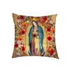 Lady of Guadalupe Virgin Mary Cushion Covers Holy Mary Oil Painting Pillowcases Bedroom Office Pillowcase Throw Pillow CoverbzMaryg,(4)