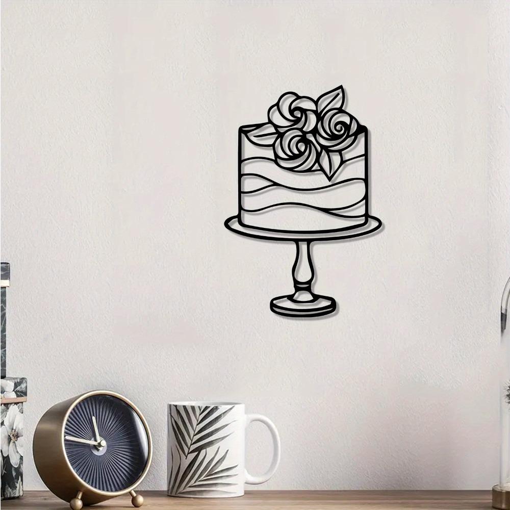 Metal Cake Wall Art Sculpture Bakery Decor Mother's Day Gift for Baker