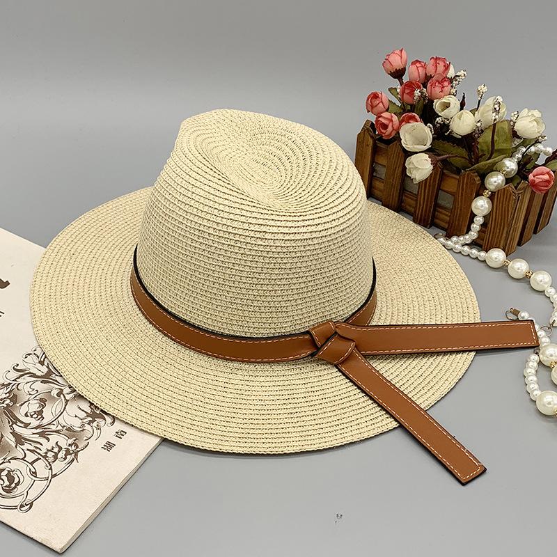 Irregularly Decorated Summer Shade Hat, Travel Holiday Straw Hat Bucket Hat