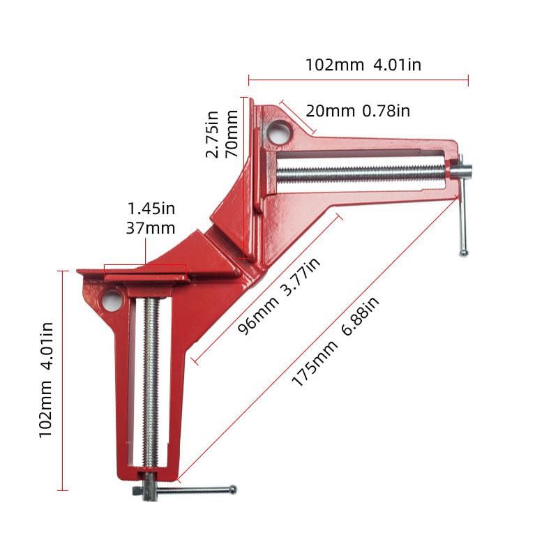 4Pcs Right Angle Clamp 90 Degrees Corner Clamp Picture Frame Holder Glass Holder Diy Woodworking Hand Tools