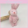 Mini 6cm Long Hair Jointed Rabbit Plush Teddy Bear Doll Diy Decor Clothing Gift Box Accessory