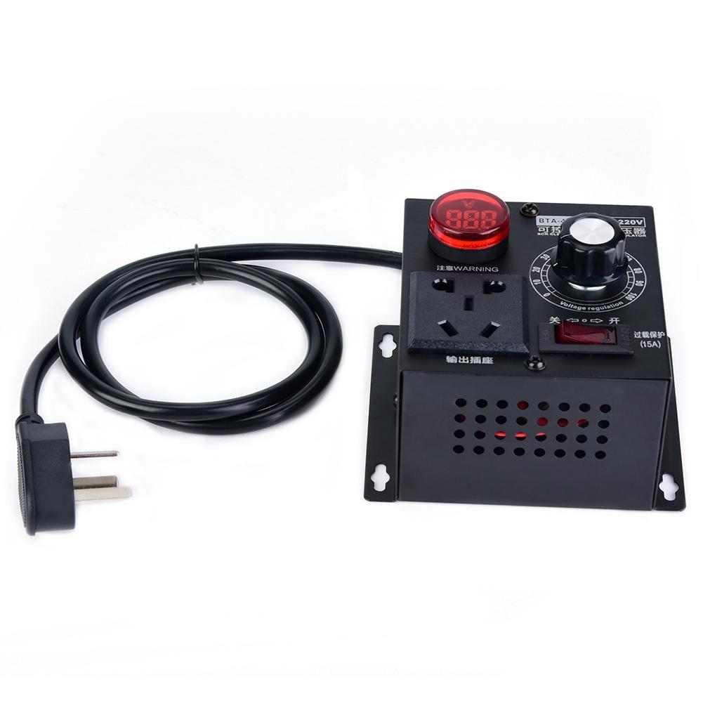AC 4000W SCR Voltage Regulator Motor Fan Speed Controller Dimmer