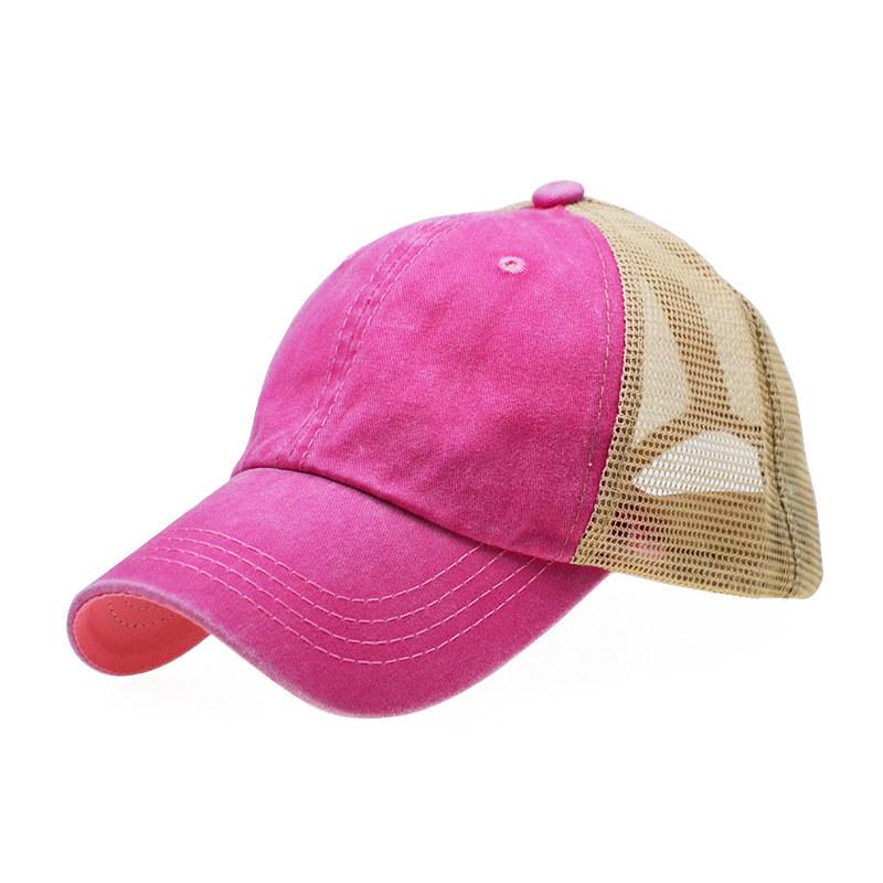 Șapcă de baseball din bumbac spălat vechi, culoare solidă, cu plasă de lumină, pentru bărbați și femei, versiunea coreeană, maree de primăvară și de vară