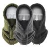 Winter Fleece Warm Hooded Beanie Hats For Men Women  Solid Color Balaclava Hat Outdoor Windproof Thicken One Piece Scarf Cap