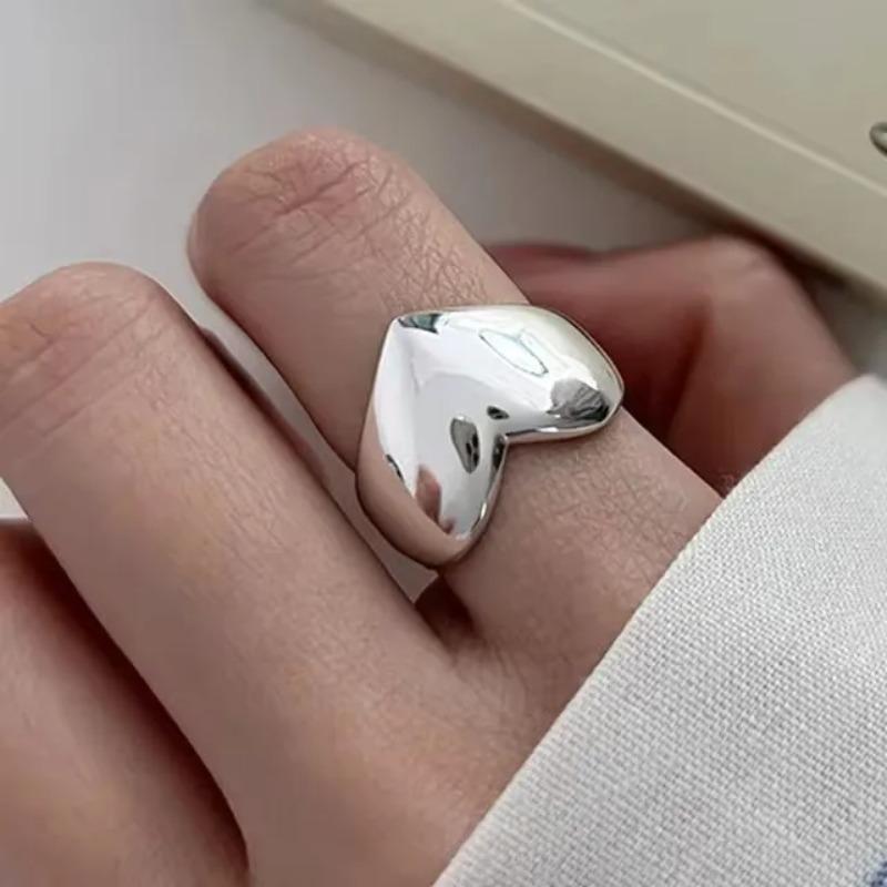Nepravidelný prsten ze stříbra 925 pro ženy Geometrie Univerzální Minimalismus Doplňky Šperky Dárek