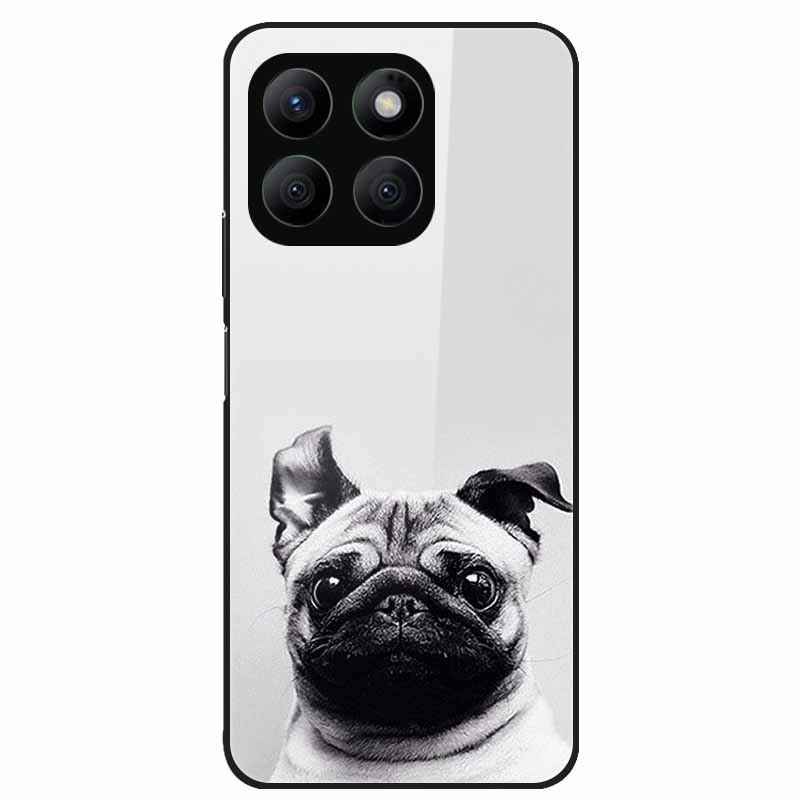 For Honor X8C Case Tempered Glass Hard PC Back Shell for Honor X8C 4G Phone Cases Bumper Covers for HonorX8C X 8C Fashion Shells