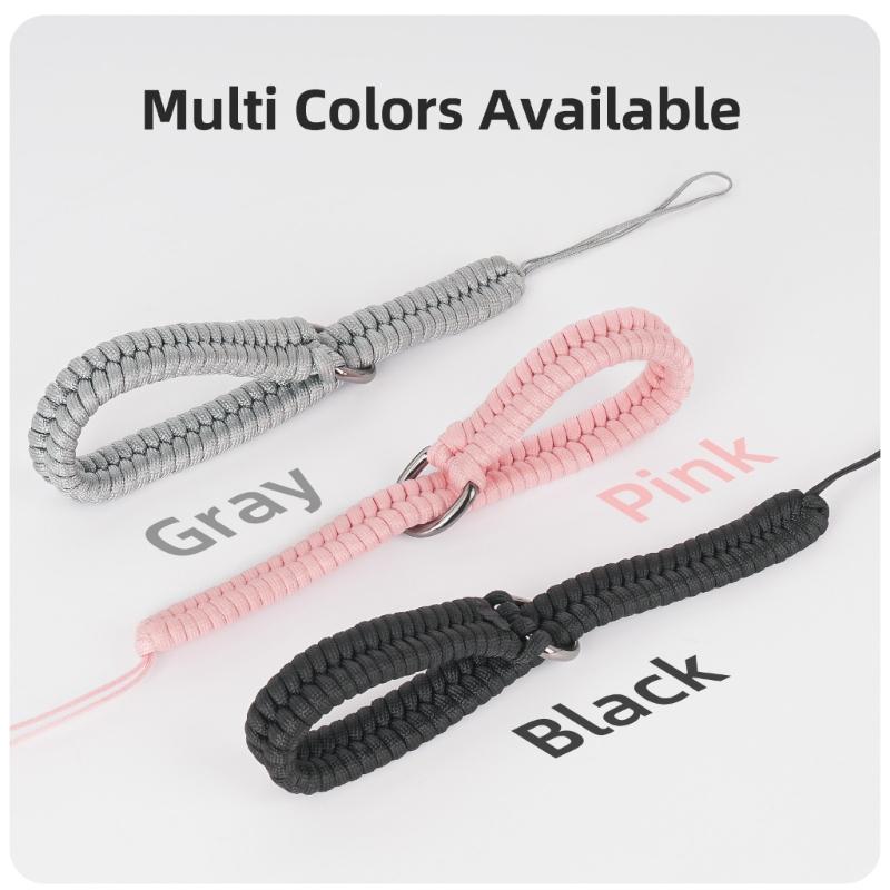 Adjustable AntiLoss Wrist Strap for Action Camera 1/4Inch Screw Mount Durability Braided Lanyard for Secure Attachment
