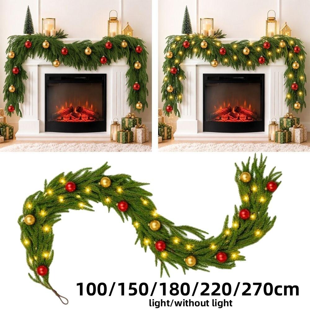 Pine Needles Realisticl Green Garland Christmas Decoration Garland Christmas Decorations