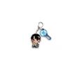 7 ks roztomilý přívěsek na klíče BTS, Bangtan Boys oblek kreslená figurka přívěsek na klíče s přívěskem na světelný klacek, Kpop idol kreslený přívěsek na tašku pro fanoušky ARMY