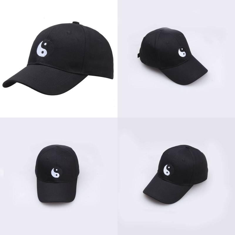 Chi Bagua Tai Pattern Embroidered Baseball Cap Outdoor Sports Casual Hat Men