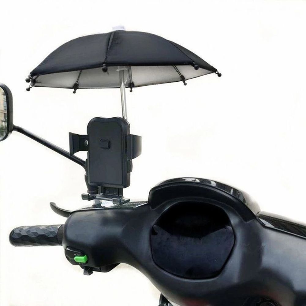 Parasol Polyester Sunshade Umbrella Motorcycle Phone Holder Bicycle Phone Holder Mini Umbrella