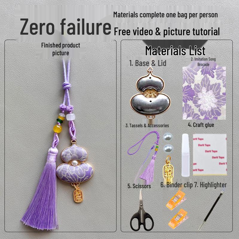 Song Brocade DIY Pendant & Car Hanging Kit – Intangible Cultural Heritage Craft