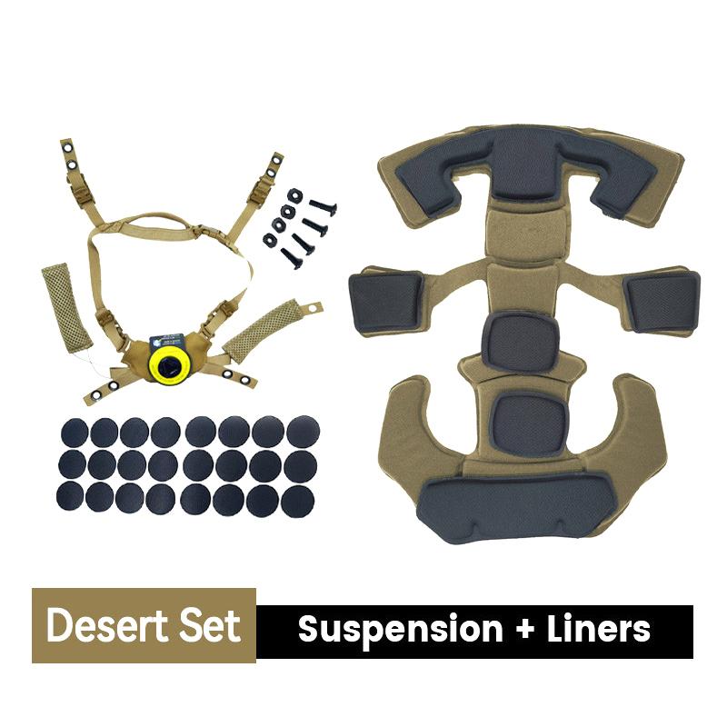 Helmet Hanging System Suspension Lanyard Chin Strap Adjustable Head Locking Buckle For Fast Mich Airsoft Helmet Accessories