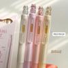 4pcs Creative Cat Style Gel Pen 0.5mm Quick Dry Writing Pen Press Pen Clip Gel Pen Office Supplies Black Gel Pen