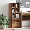 Highboard with Drawers Reclaimed Wood Look 45.5 x 34 x 127 cm