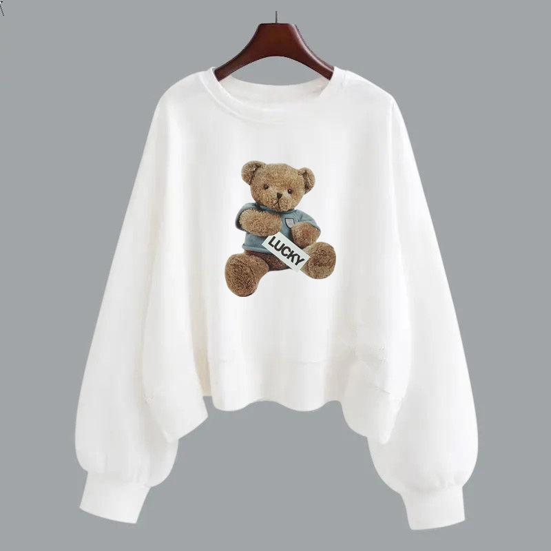 Moletom com capuz de algodão roxo feminino primavera e outono manga longa versão coreana gola redonda solta temporada escolar de setembro início do outono em roupas femininas