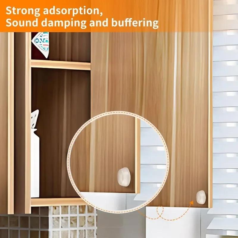 1000/100pcs Self-Adhesive Clear Door Stop Rubber Damper Buffer Cabinet Bumpers Silicone Furniture Dots Cushion Protective Pads