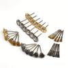 36 Piece Copper Wire Brush Set - Rust Removal Steel Wheel Rod, T-Polished Brush with Handle