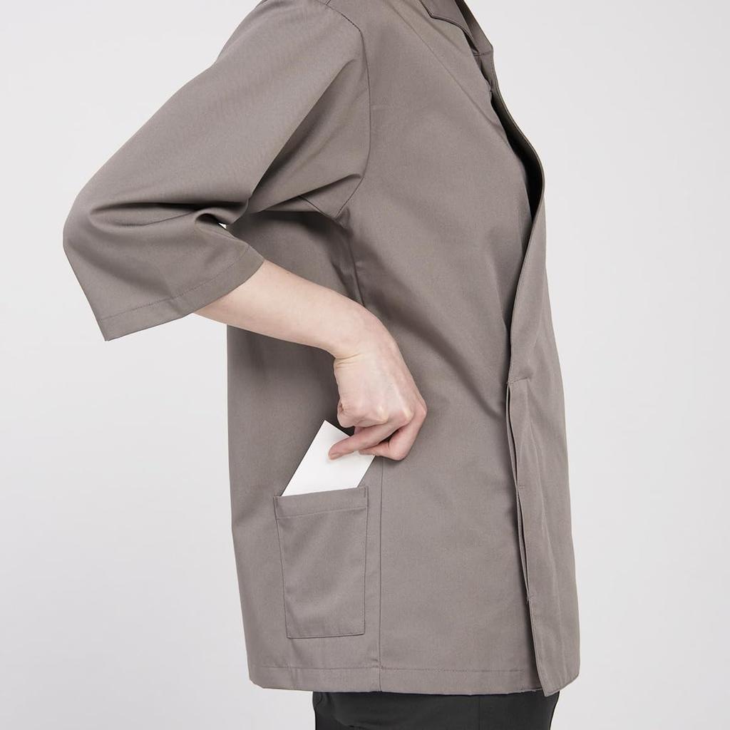 Seven Uniform EA3080-9 Coat/3/4 Sleeves, Black, SS