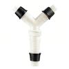 Compacts Y Pattern Water Drain Connector 3 Way Drain Adapter For Laundry Room And Bath Space Quick Setups