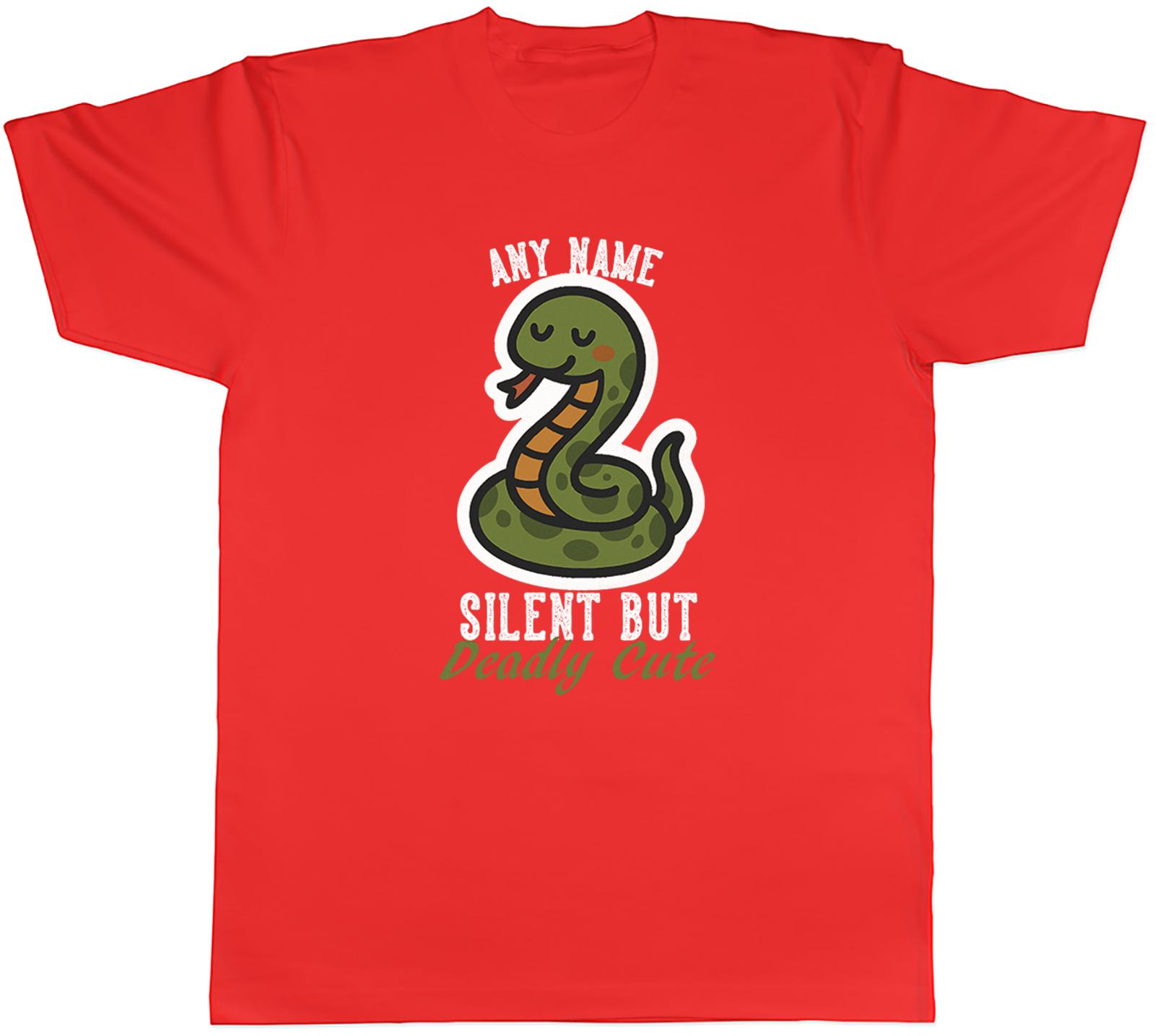 Personalised Boa Snake Silent But Deadly Cute Unisexs TShirt Tee Gift Top S