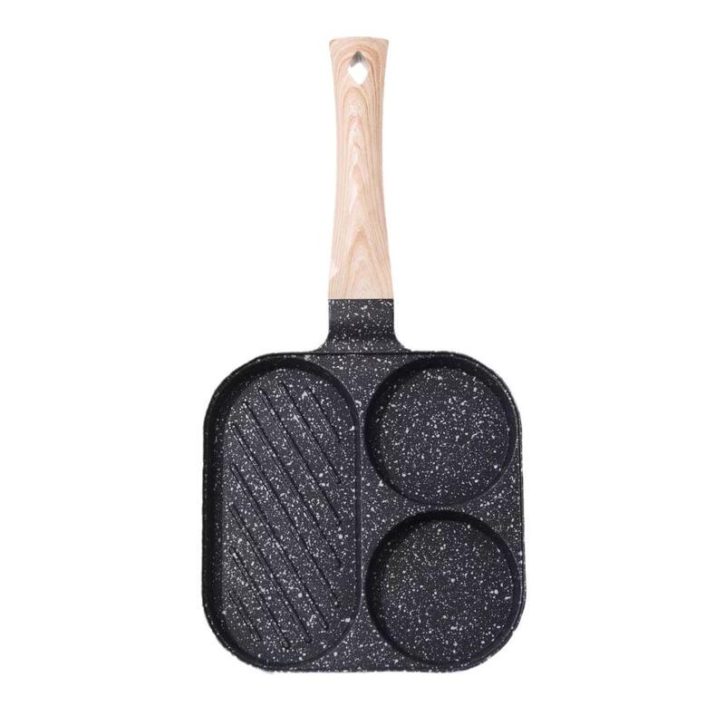 Multi-functional 3-Hole Breakfast Pan