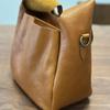 Johnature Genuine Leather Retro Women's Bag Commuting Soft Cowhide Solid Color Handbag Versatile Shoulder Bag