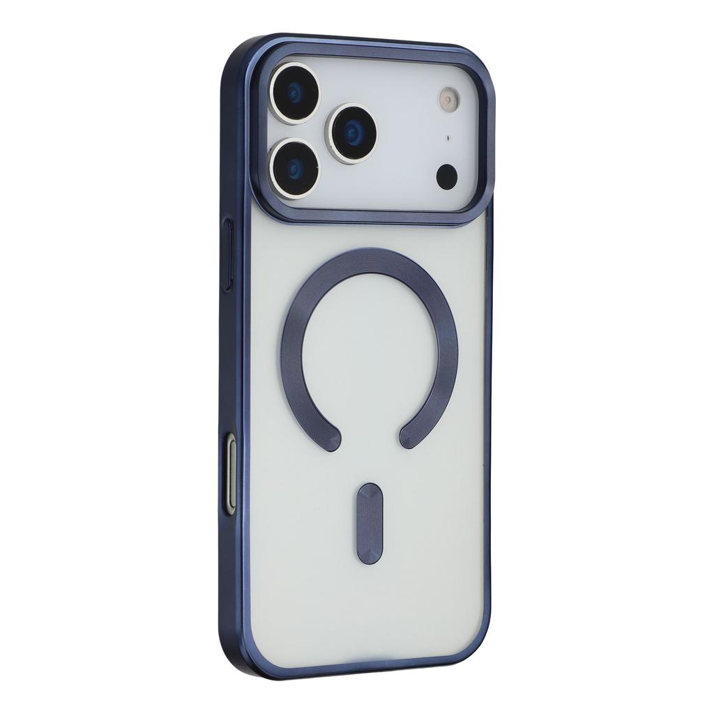 For iPhone 17 Pro Max Case Matte Electroplating Phone Cover Compatible with MagSafe