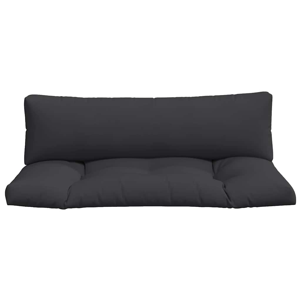 Vidaxl Pallet Sofa Cushions, 2 Pcs, Black, Fabric