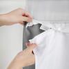 No Hooks Required Dotted Waffle Weave Shower Curtain with Snap In Liner - 71W X 74H,Hotel Grade,Spa Like Bath Curtain,Gray