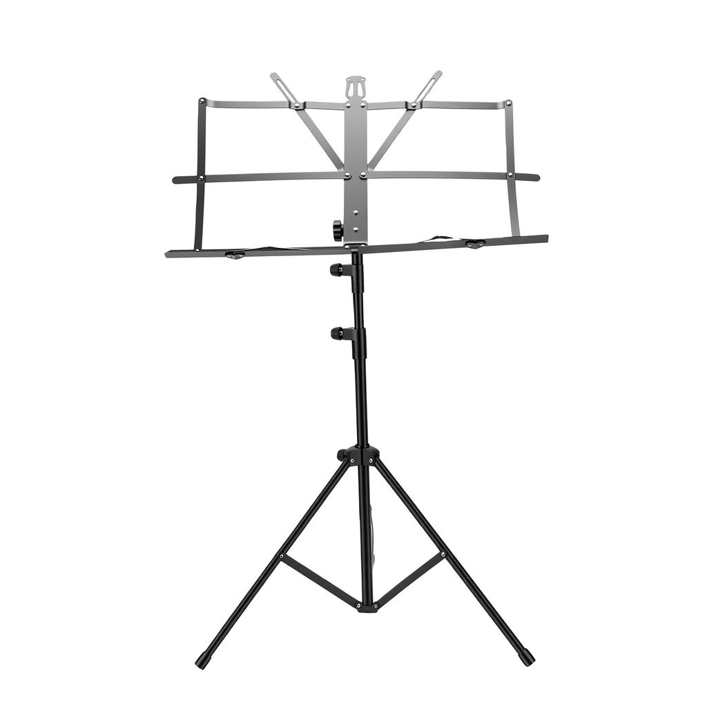 Black Music Stand Height Music Stand Folding Portable Guitar Sheet Shelf